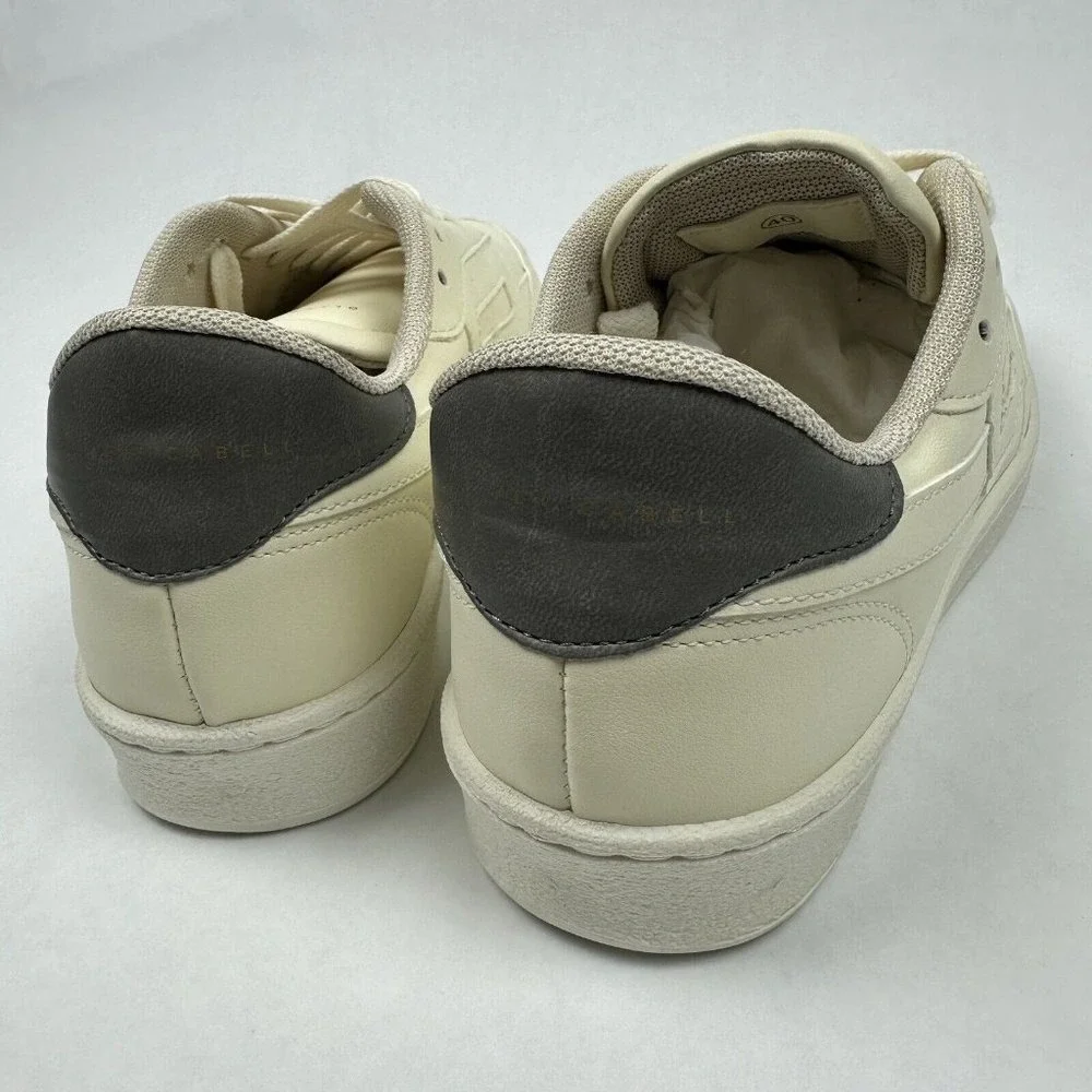 Oliver Cabell Low Top Sneakers Mens 7 Cream Leather Italian Made Low Top